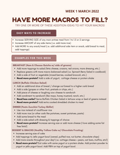 Load image into Gallery viewer, MARCH 2022 MEAL GUIDE with example meal plan