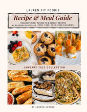 Load image into Gallery viewer, JANUARY 2022 MEAL GUIDE with example meal plan