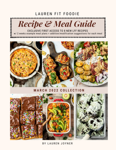 MARCH 2022 MEAL GUIDE with example meal plan