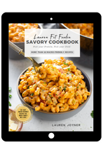Load image into Gallery viewer, Lauren Fit Foodie Savory Cookbook - Digital Download Only